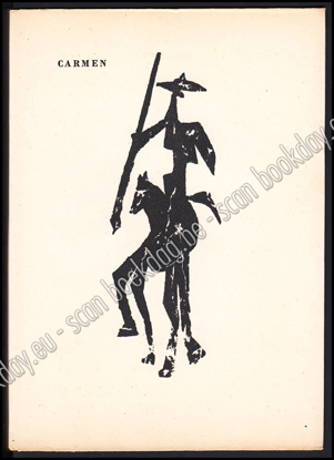 Picture of Carmen. Hors-texte de Picasso