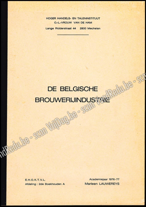 Picture of De Belgische brouwerijindustrie